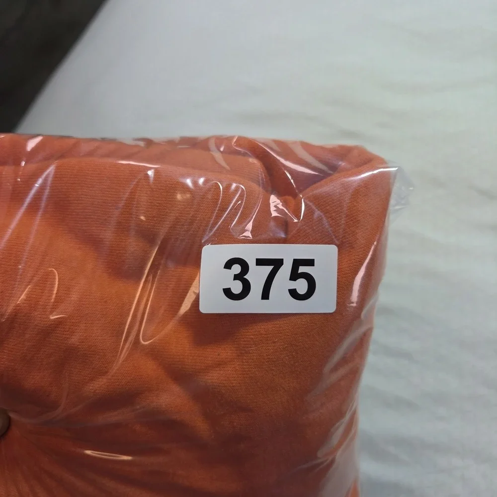 The North Face Hoodie Mens Large Orange Pullover Sweatshirt Fleece Big logo